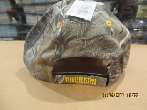 vintage green bay packers camo hat with team socks size med new with tags - Picture 3 of 6