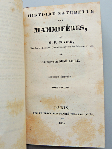 Sciences. Traité de météorologie + les mammifères par Cuvier - Foto 13 di 15