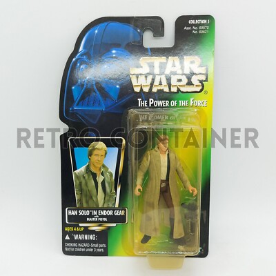 STAR WARS Kenner Hasbro Actionfigur - POTF POTF2 - Han Solo (Endor Gear)