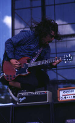 Screaming Trees at Lollapalooza 1996 at Downing Stadium Randalls I - Old Photo 5