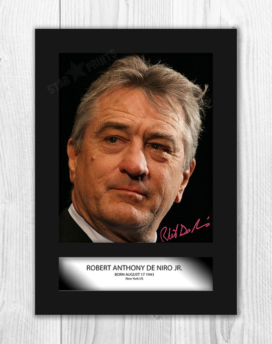 Robert De Niro (1) A4 signed mounted photograph picture poster. Choice of frame. - 第 1/6 張圖片