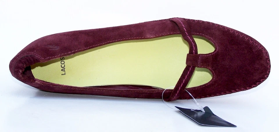 LACOSTE Odesa Gamuza Diseñador Cuero Genuino Zapatos Planos Comodidad 10 Foto 3 de 4