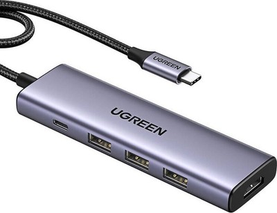 Ugreen CM511 USB-C Hub 5-in-1 mit Power Delivery, HDMI & 3x USB-A 3.0 Ports 