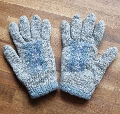 Gants Chaud Femme En Laine Taille Unique Petit Doublée TBE - Photo 1/4
