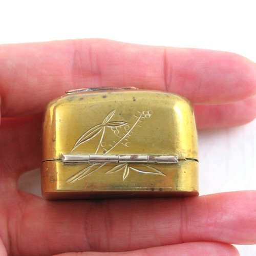 Antique Japanese Meiji Trinket Boxes Brass - Lot of 3 - Picture 7 of 23