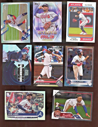 Riley Albies Strider Grissom Rookie Topps Bowman Chrome 24 Card LOT Braves - Picture 2 of 3