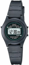 Q Q by Citizen LLA3J205Y Women's Digital Black Plastic Watch Resin Strap NO BOX