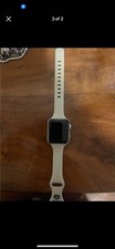 Apple Watch Series 3 38 mm Aluminum Case with Pink Plastic Band No Charger