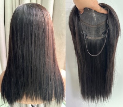 Sans couture 5,5''x7'' 100% Synthétique Cheveux avec Bande élastique réglable 18''