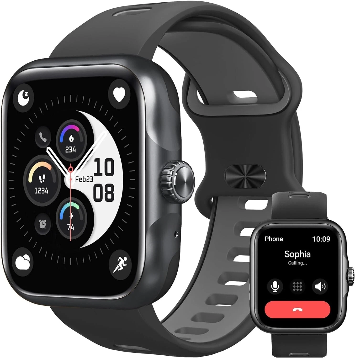 Smart Watch Men Women with Phone Function Wristwatch Sports Watch for Android IOS