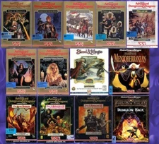 POOL OF RADIANCE, SECRET OF THE SILVER BLADES 13 GAMES Windows 11 10 8 7  XP