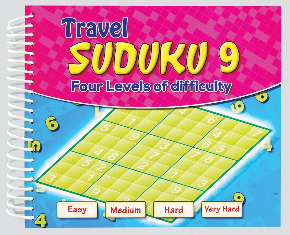 SUDOKU PUZZLE BOOKS PADS 135 NUMBER GRIDS IN EACH TRAVEL ADULT SKILL - Image 3 of 4