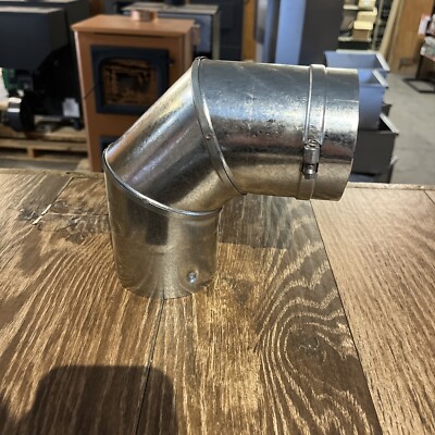 VP-EL0390 3  ventis pellet vent pipe, 90degree fixed elbow
