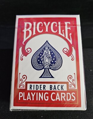 VINTAGE Bicycle Rider Back Poker 808 Playing Cards, OHIO made Blue Seal ...
