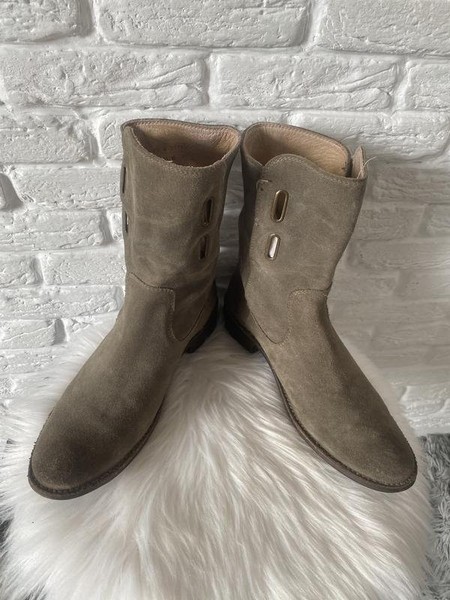 Women Frye Boots Beige Suede 40