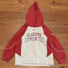 Nike Team Alabama Crimson Tide Crimson/Gray Youth Hoodie (Size 5)