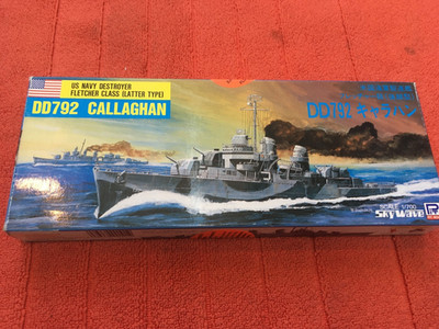 1:700 PIT-ROAD SKYWAVE  SW-800 US NAVY DESTROYER FLETCHER CLASS DD792 CALLAGHAN