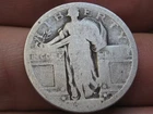 Dateless Silver Standing Liberty Quarter, Type 1 Variety Minted in 1916 and 1917