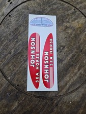 1946-48 Johnson TD-20 Outboard Boat Motor Water Slide Decal Set
