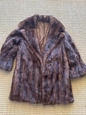 vintage brown mink fur coat