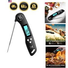 Digital Meat Thermometer, Instant Read Food Thermometer for Cooking