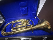 Lark M4051 Euphonium Gold Lacquered Brass 3-Valve Piston with Case