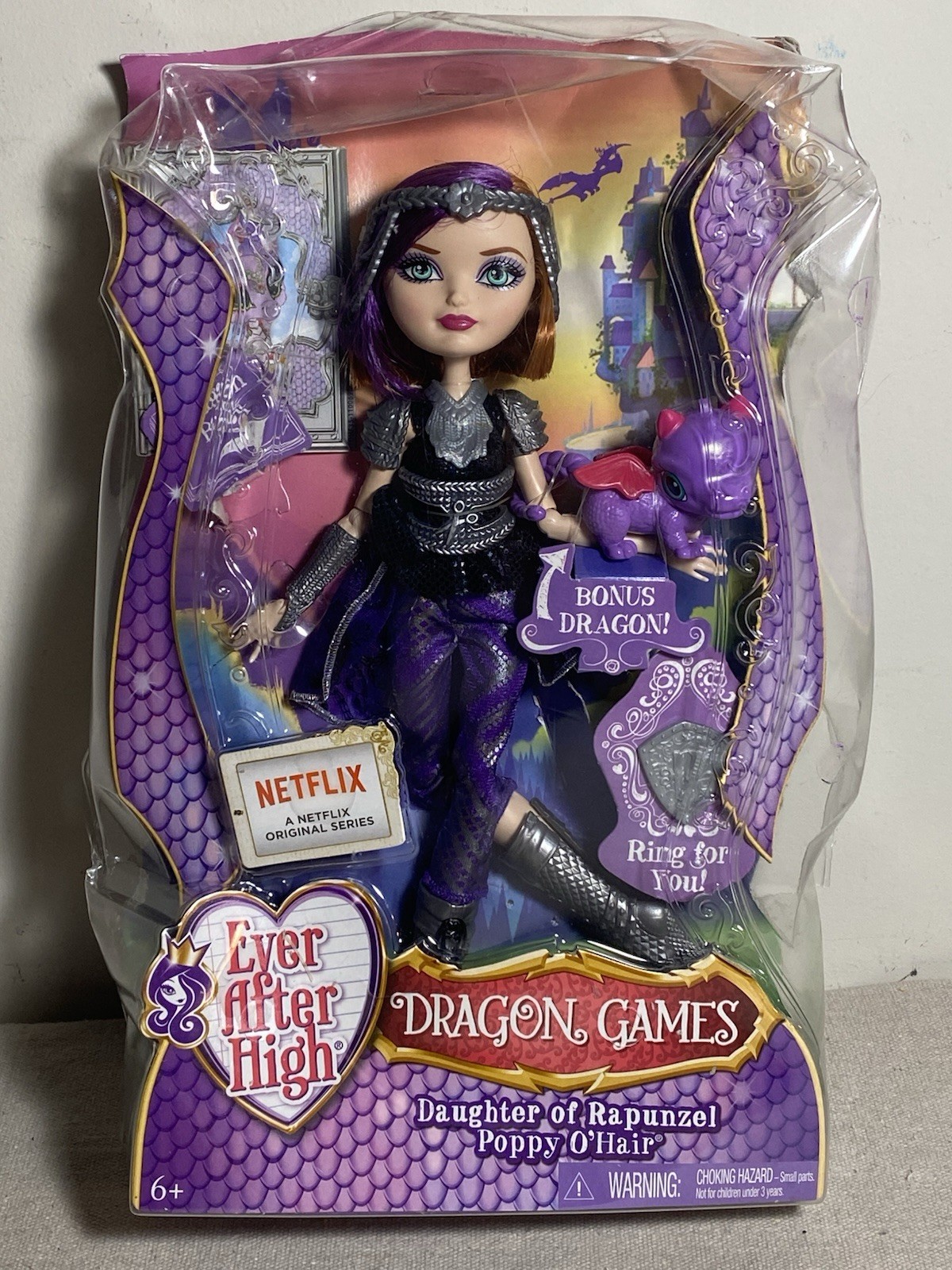 Ever After High Dragon Games POPPY O&rsquo;HAIR w/Bonus Dragon N