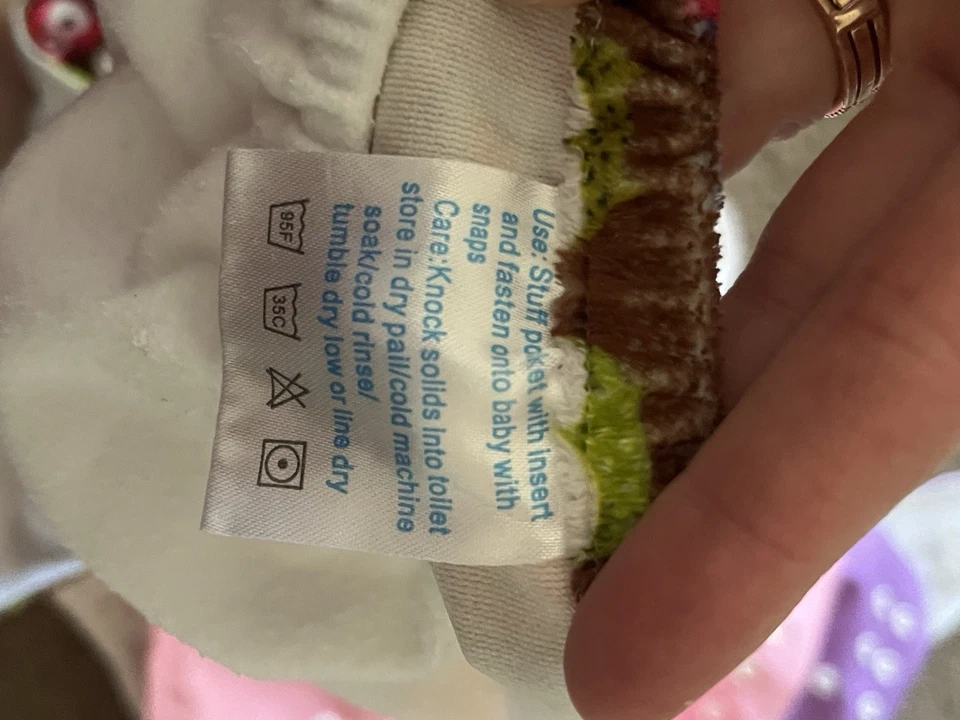 4 Cloth Diaper Covers Baby Girl Adjustable Snaps Pink Trend Labs Small Medium L - Image 3 of 3