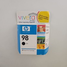 HP 98 Black Ink Cartridge Genuine OEM C9364WN New Factory Sealed Black