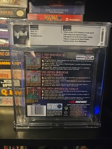 GRADED 9.4 GBC Mortal Kombat 4, New And Nintendo Factory Sealed - Picture 2 of 2