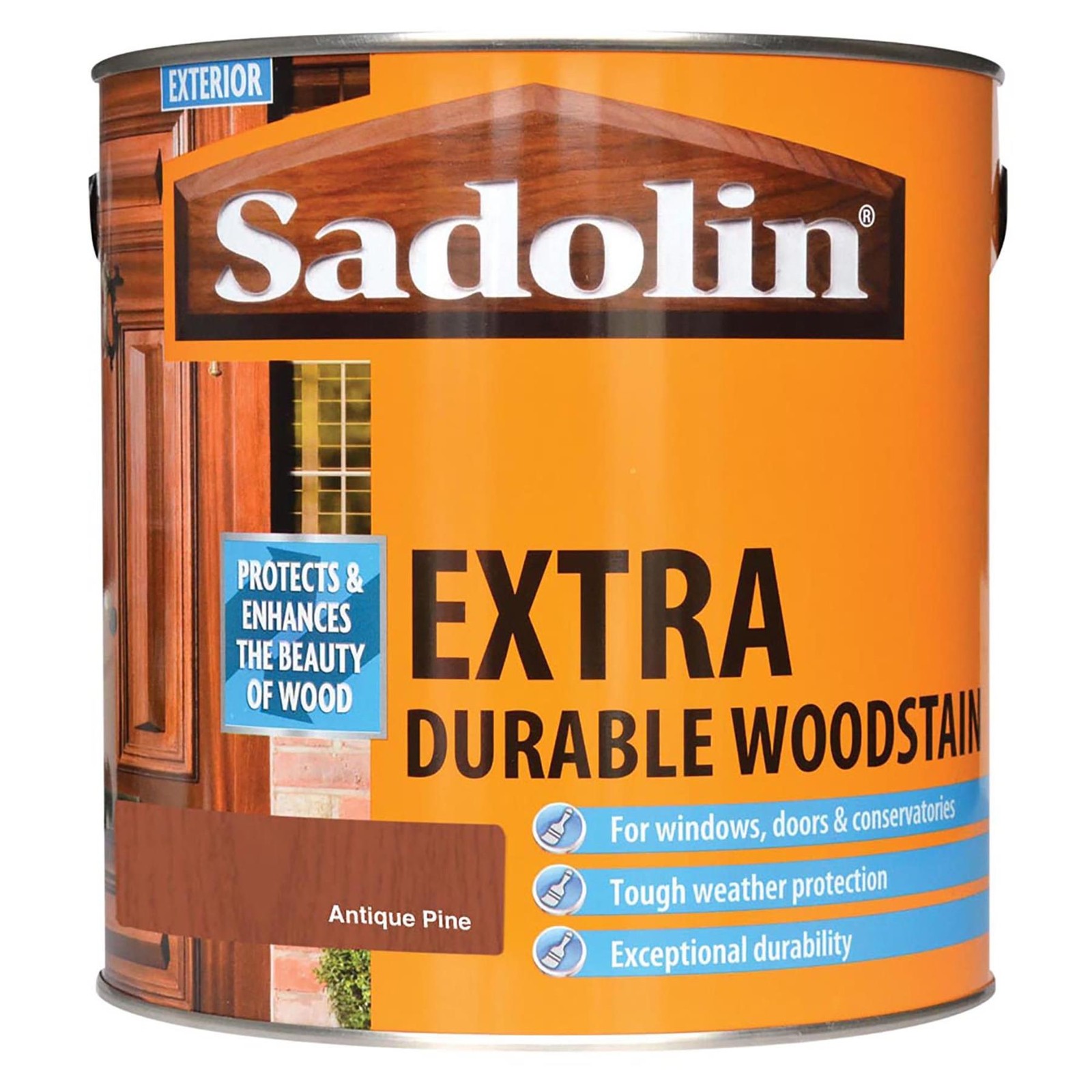Sadolin 5028529 Extra Durable Woodstain Antique Pine 2.5 litre - Image 2