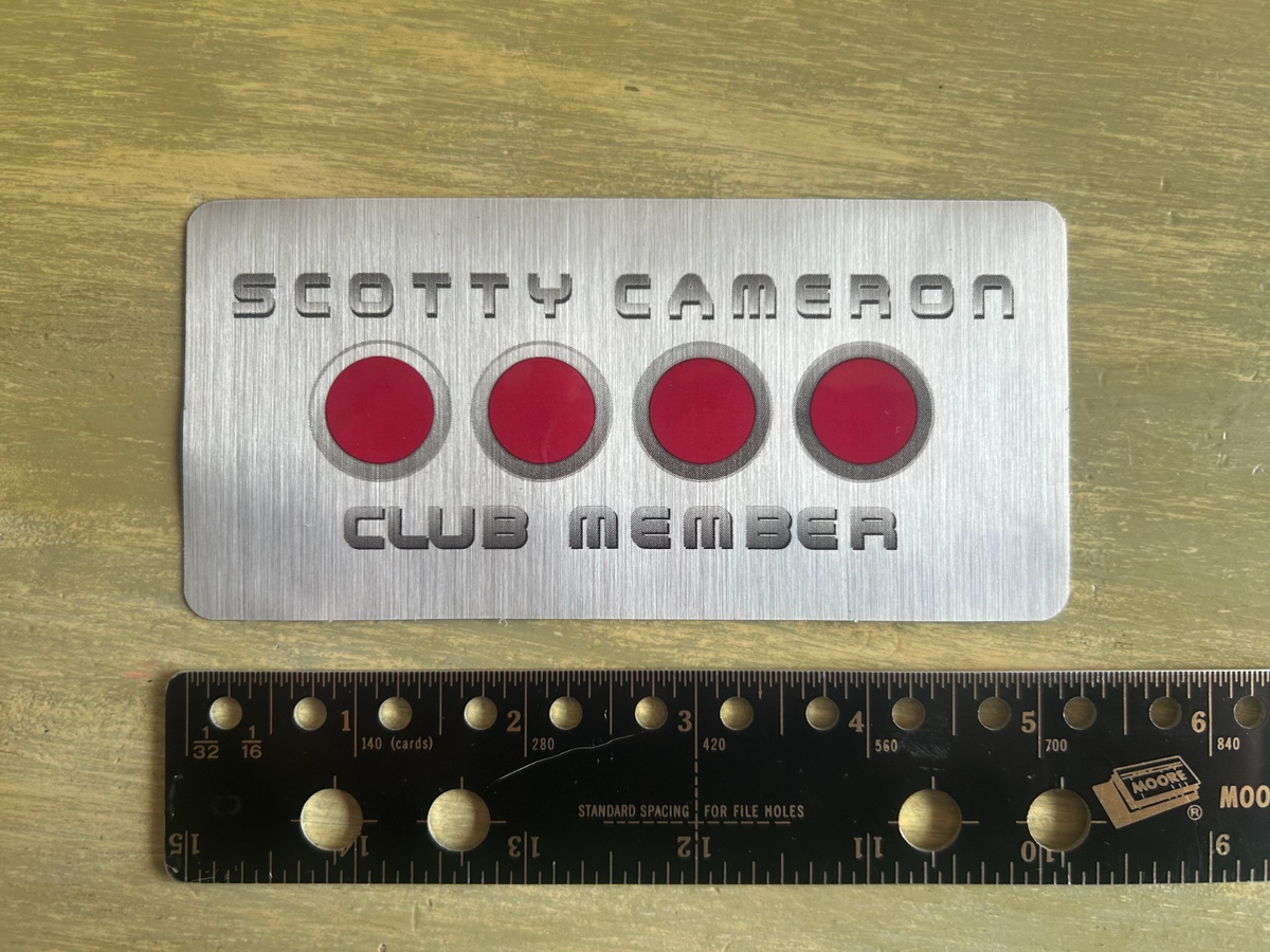 New Scotty Cameron Fine Milled Putters Red Sticker Decal Titleist