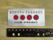 New Scotty Cameron Fine Milled Putters Red Sticker Decal Titleist Large 5" X 2"