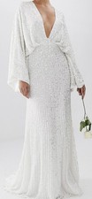 Sold out ASOS Ciara Sequin Bridal Dress UK10 EU38