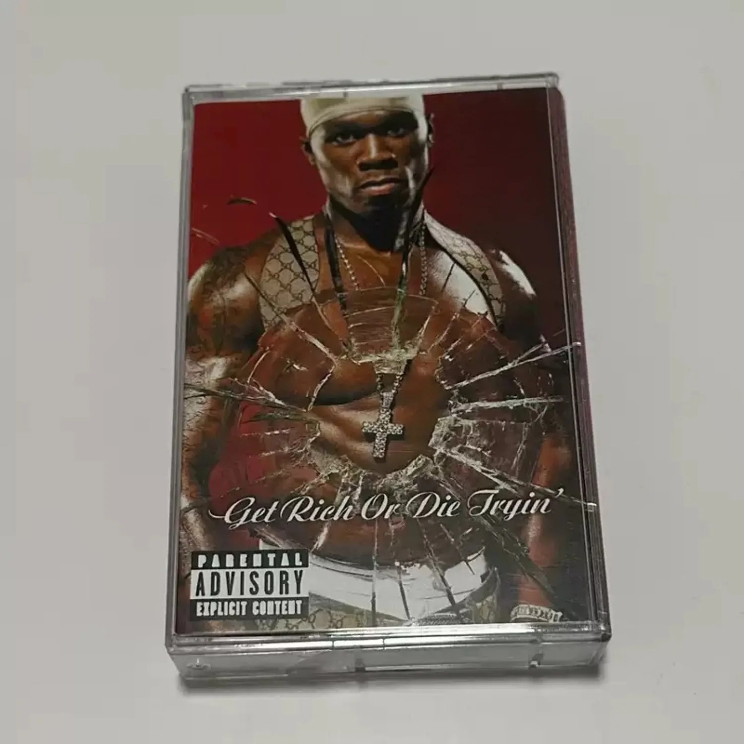 Get Rich or Die Tryin' Debut Album Retro Cassette Tape 2000s Hip Hop Rap Collect