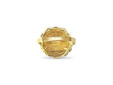 14k Yellow Gold Fancy Ladies Ring, Chinese Panda Bear Coin