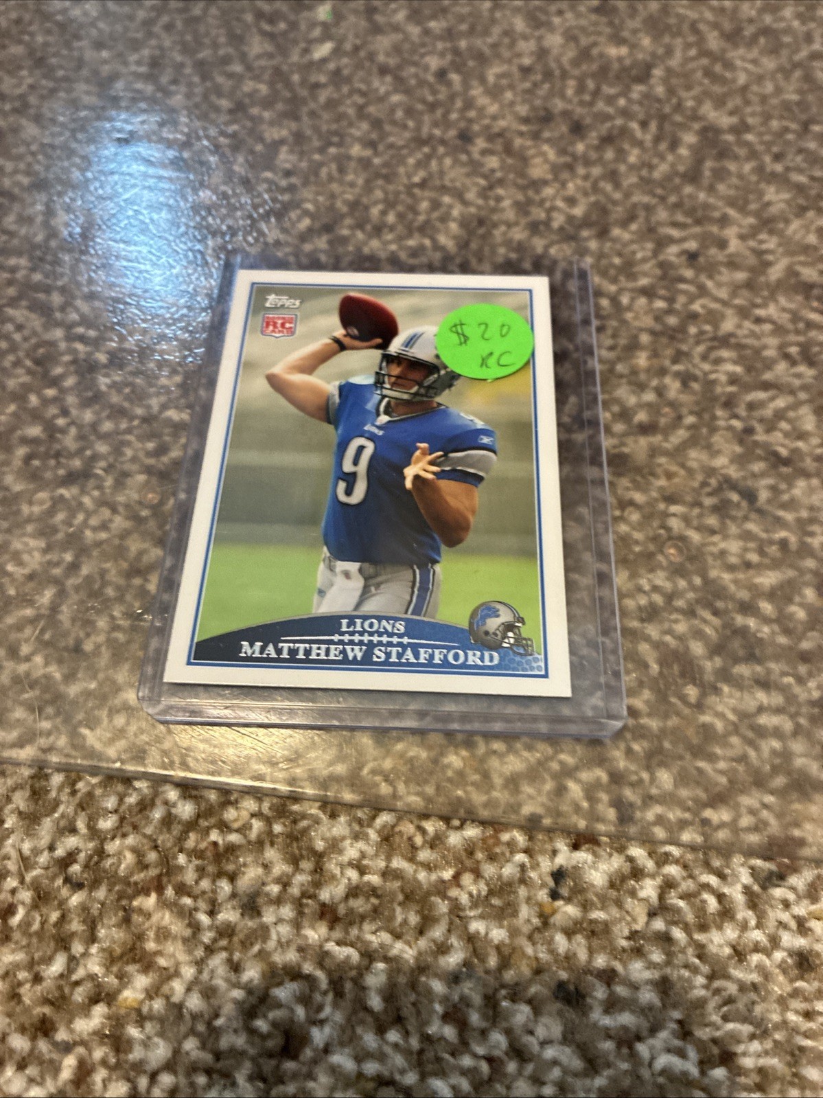 Matthew Stafford Topps #430 Two Hands on Ball