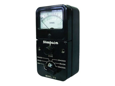 #ad Simpson 372 3 Model 372 Series 3 Ohmmeter 0.2 Ohms to 50 MegOhms $342.64