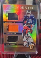 2020 Panini Gold Standard - Newly Minted Memorabilia Triples CeeDee Lamb, Jerry