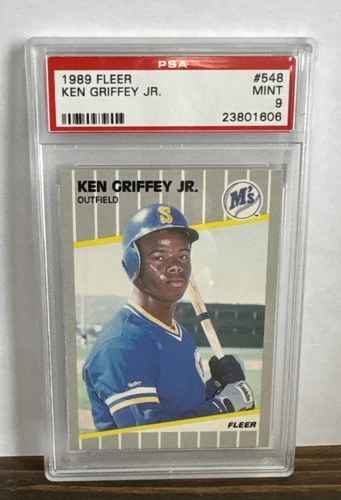 1989 Fleer Ken Griffey Jr #548 (RC) PSA 9