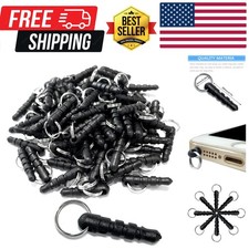 150 Pieces Anti Dust Plugs Cell Phone Charm 3.5 mm Anti-Dust Cap DIY Dust Pro...