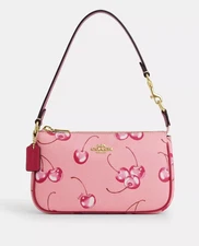 C.OACH Cherry Print Nolita 19 Shoulder Bag CR827