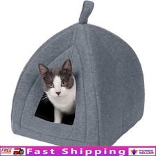 Cozy Cat Bed Cave Washable Foldable Pet Tent W/ Removable Cushion Indoor Use NEW