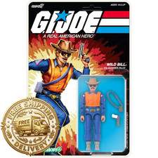 Super7 G.I. Joe Reaction Wave 03 Wild Bill Cartoon Action Figure