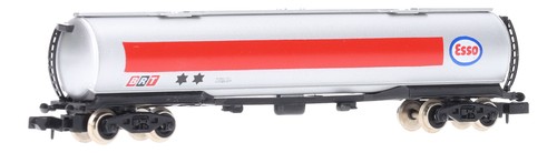 3703 Graham Farish Spur N TEE Drehgestell Kesselwagen "Esso" in Silber | Condition: Used