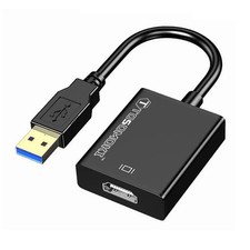 Tosomoki USB 3.0 to HDMI Adapter USB 3.0 to HDMI Male to Female Adapter for