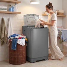 15.6Lbs Full Automatic Washing Machine Portab...