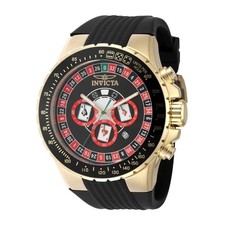 Invicta Aviator Monte Carlo Men's 50mm Watch Black Casino Roulette Poker 49851