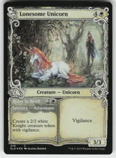 Lonesome Unicorn (Showcase) Foil C Throne of Eldraine 276 MTG