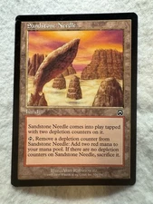 MTG Sandstone Needle Mercadian Masques  NM  #326  Never Played  Free Shipping!
